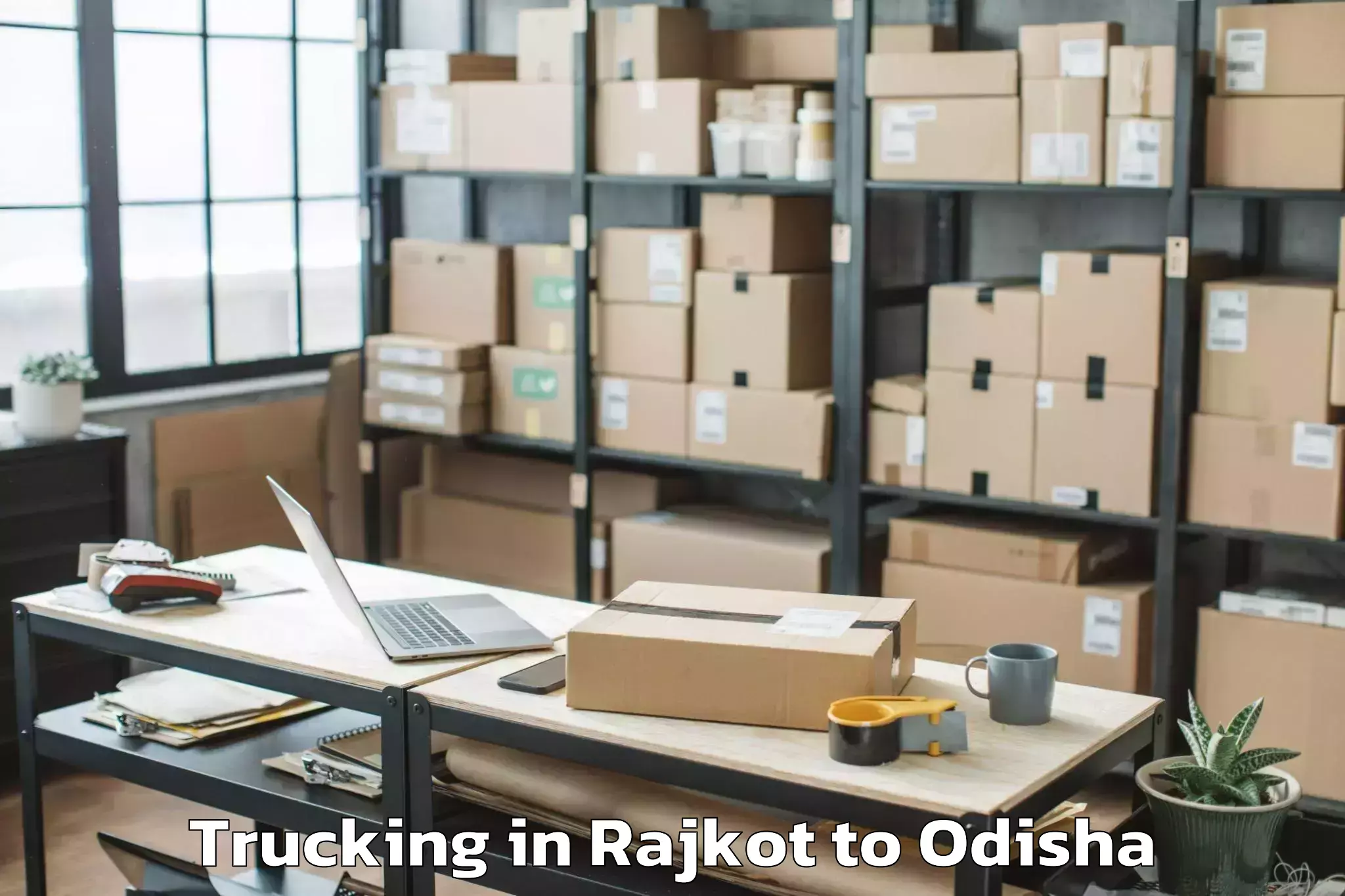 Easy Rajkot to Boudh Trucking Booking